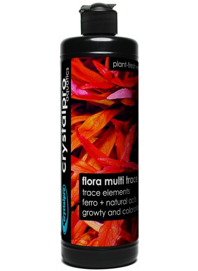 crystalpro Flora Trace - Trace Element Supplement for Aquarium Plants - Supports Root Development and Mineral Uptake in Freshwater Planted Tanks - Part of The Flora Nutrition Series - 16.9 fl oz - Image 1